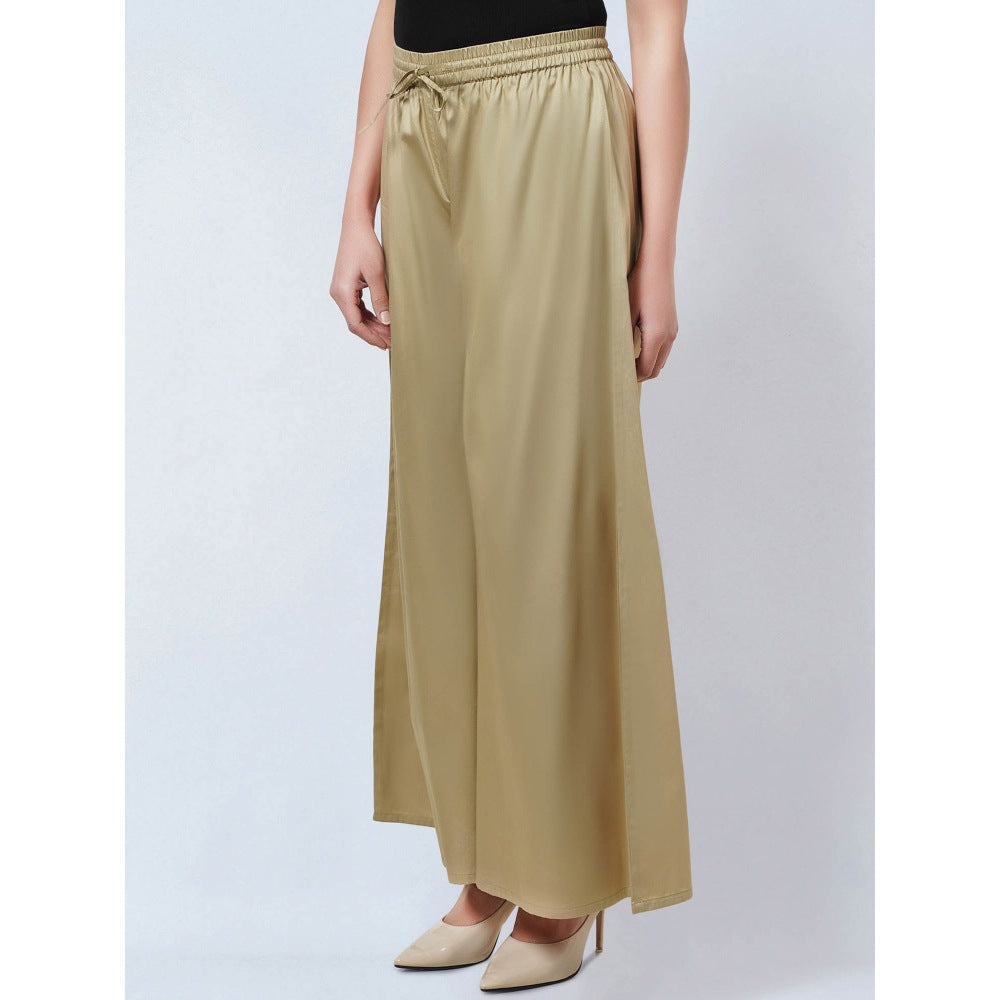 First Resort by Ramola Bachchan Sand Cotton Pants