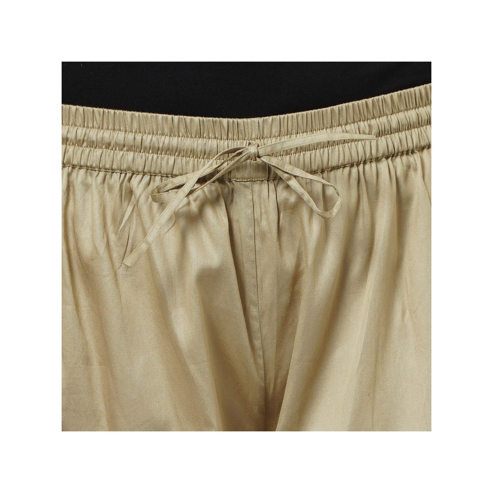 First Resort by Ramola Bachchan Sand Cotton Pants