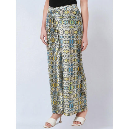 First Resort by Ramola Bachchan Multi-Color Printed Pleated Palazzo