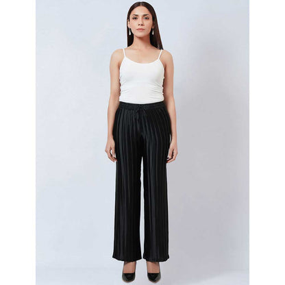 First Resort by Ramola Bachchan Black Box Pleated Palazzo