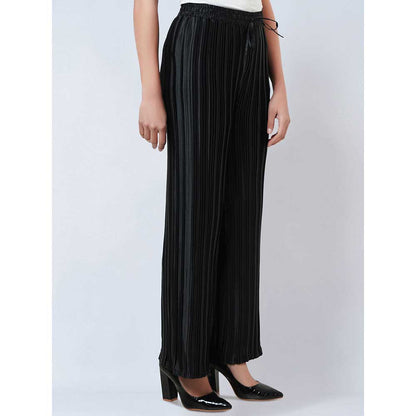 First Resort by Ramola Bachchan Black Box Pleated Palazzo