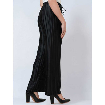 First Resort by Ramola Bachchan Black Box Pleated Palazzo