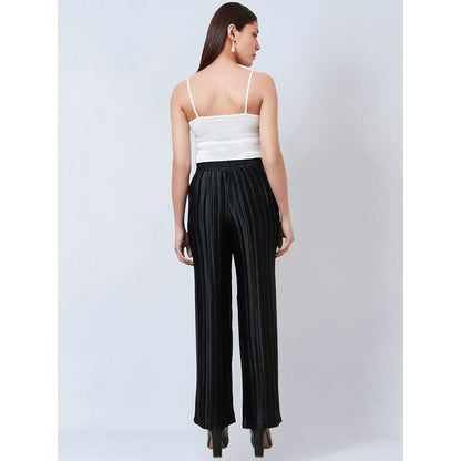 First Resort by Ramola Bachchan Black Box Pleated Palazzo
