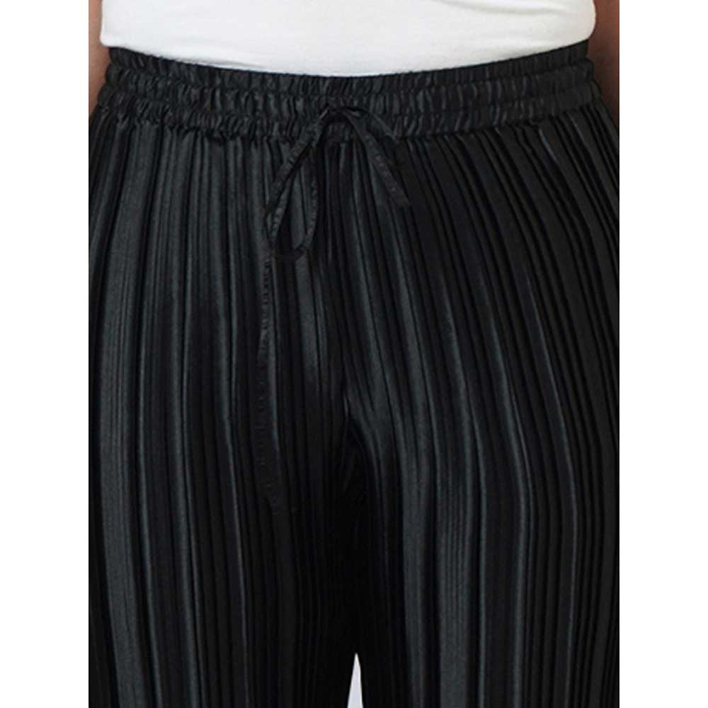 First Resort by Ramola Bachchan Black Box Pleated Palazzo