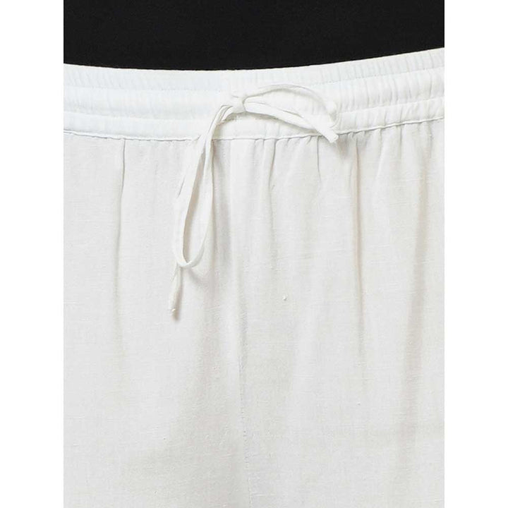 First Resort by Ramola Bachchan White Summer Shorts