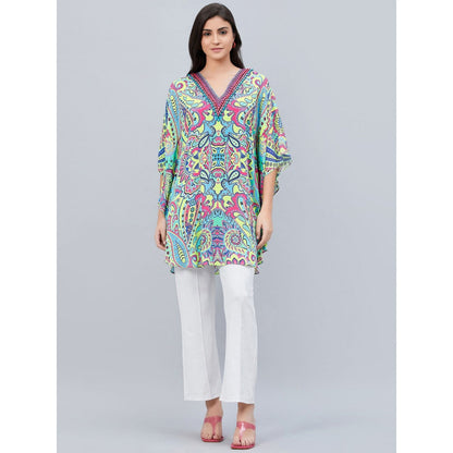 First Resort by Ramola Bachchan Green Paisley Mini Dress