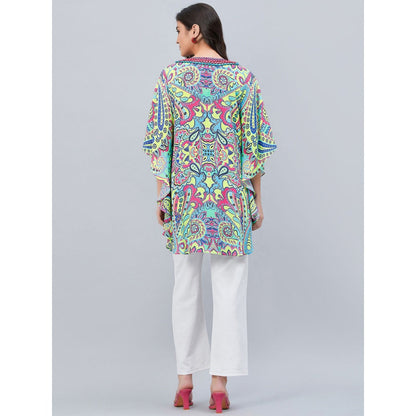 First Resort by Ramola Bachchan Green Paisley Mini Dress