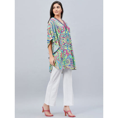 First Resort by Ramola Bachchan Green Paisley Mini Dress