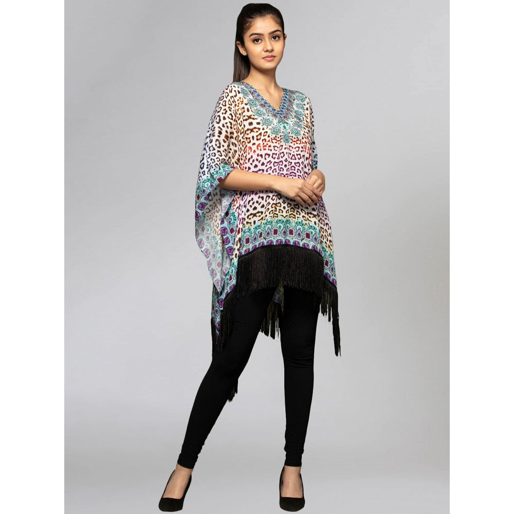 First Resort by Ramola Bachchan Multicoloured Animal Print Tunic