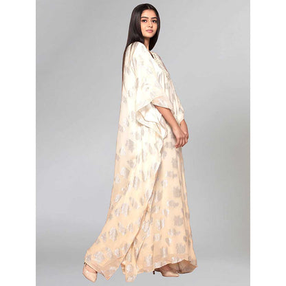 First Resort by Ramola Bachchan Ivory Ombre Full Length Kaftan