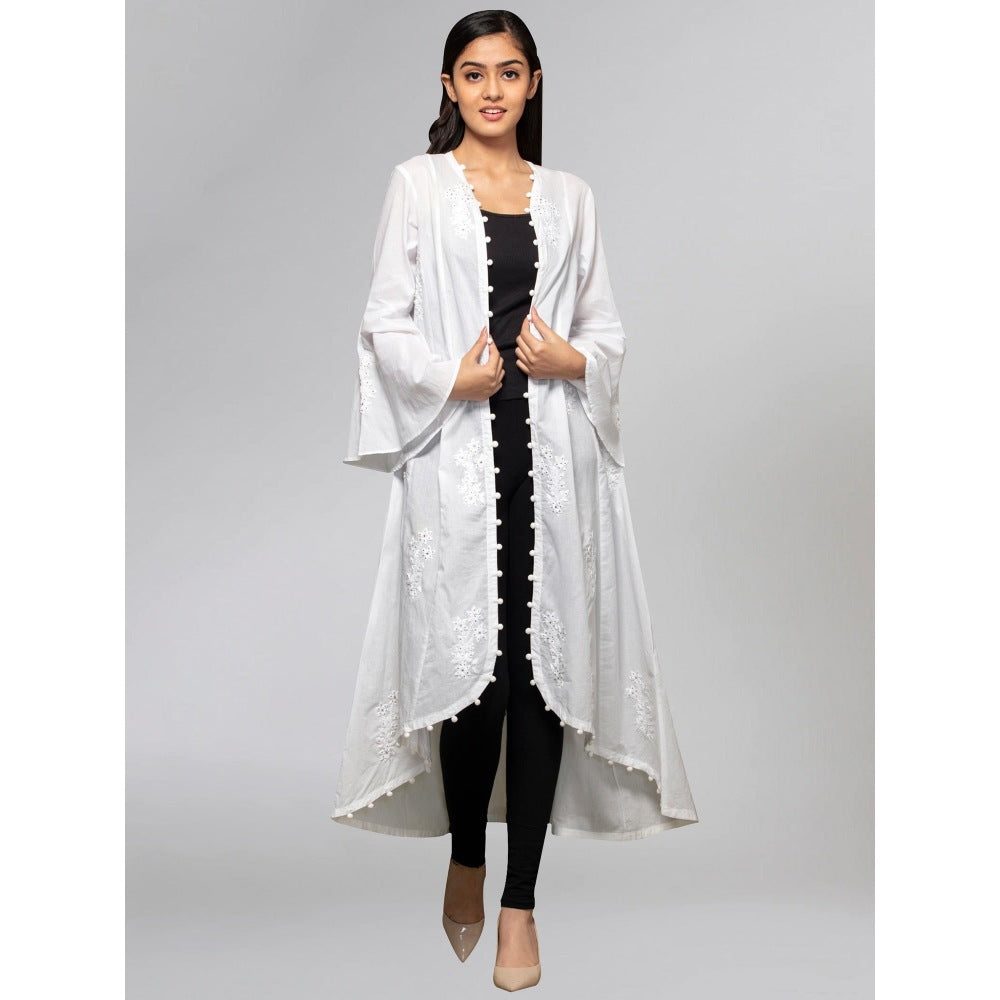 First Resort by Ramola Bachchan White Shrugs