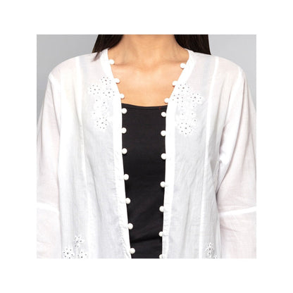 First Resort by Ramola Bachchan White Shrugs