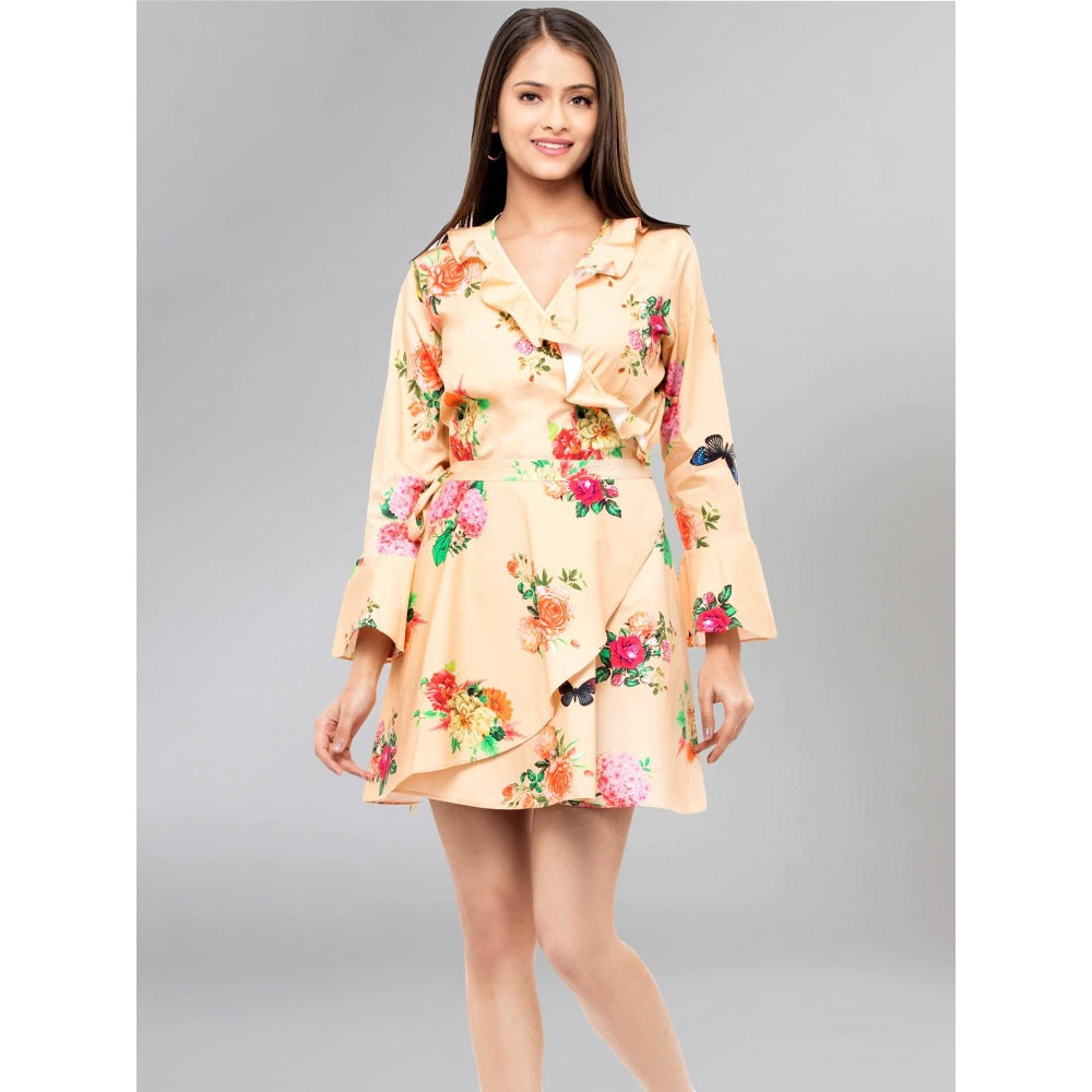 First Resort by Ramola Bachchan Peach Dress