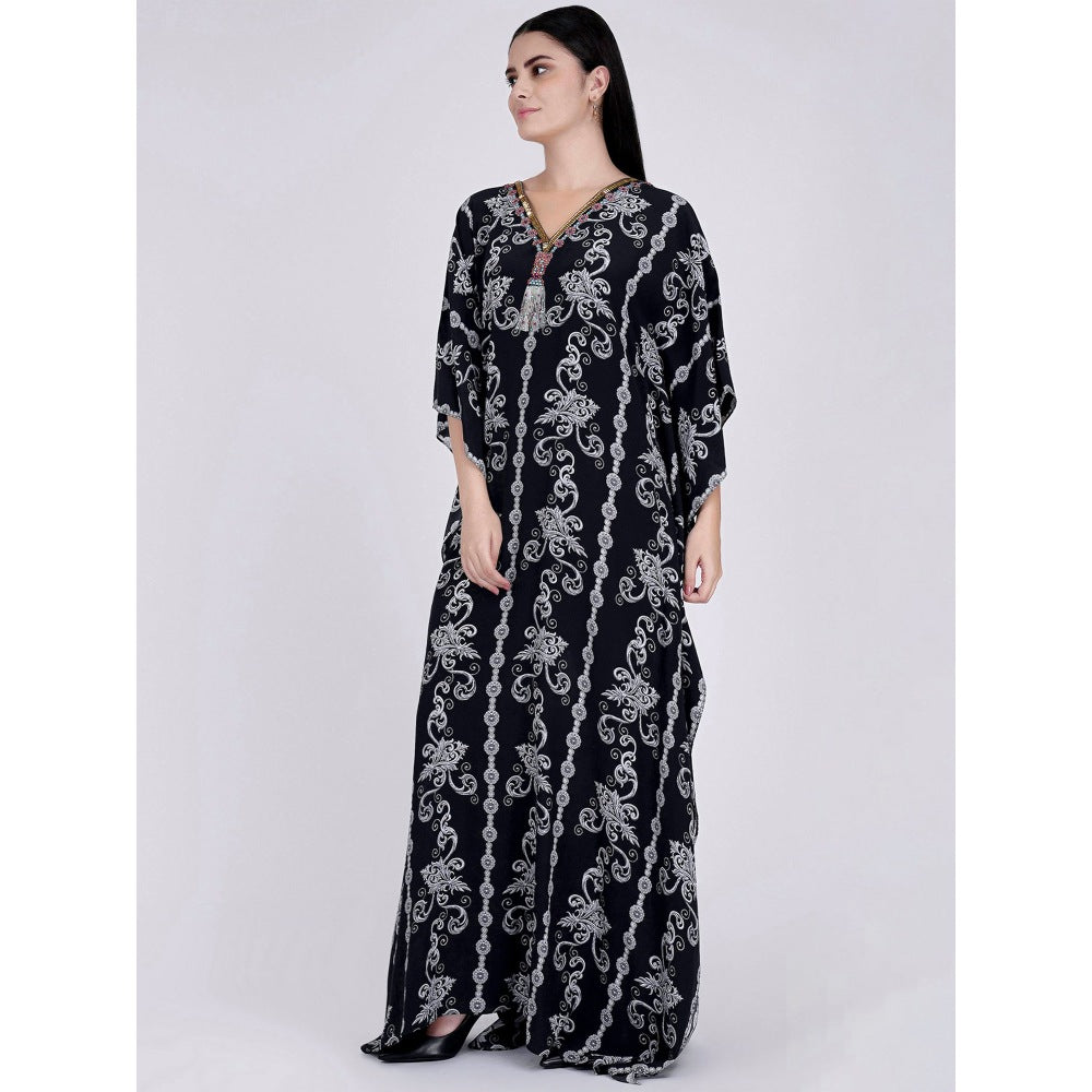 First Resort by Ramola Bachchan Black Kaftan