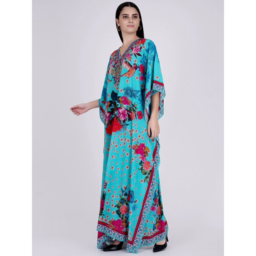 First Resort by Ramola Bachchan Blue Kaftan