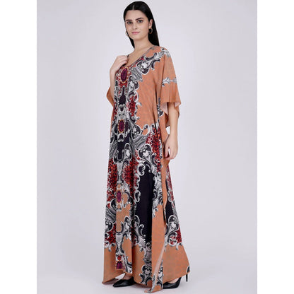 First Resort by Ramola Bachchan Peach Kaftan