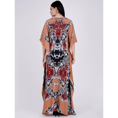 First Resort by Ramola Bachchan Peach Kaftan