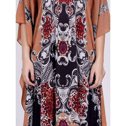 First Resort by Ramola Bachchan Peach Kaftan