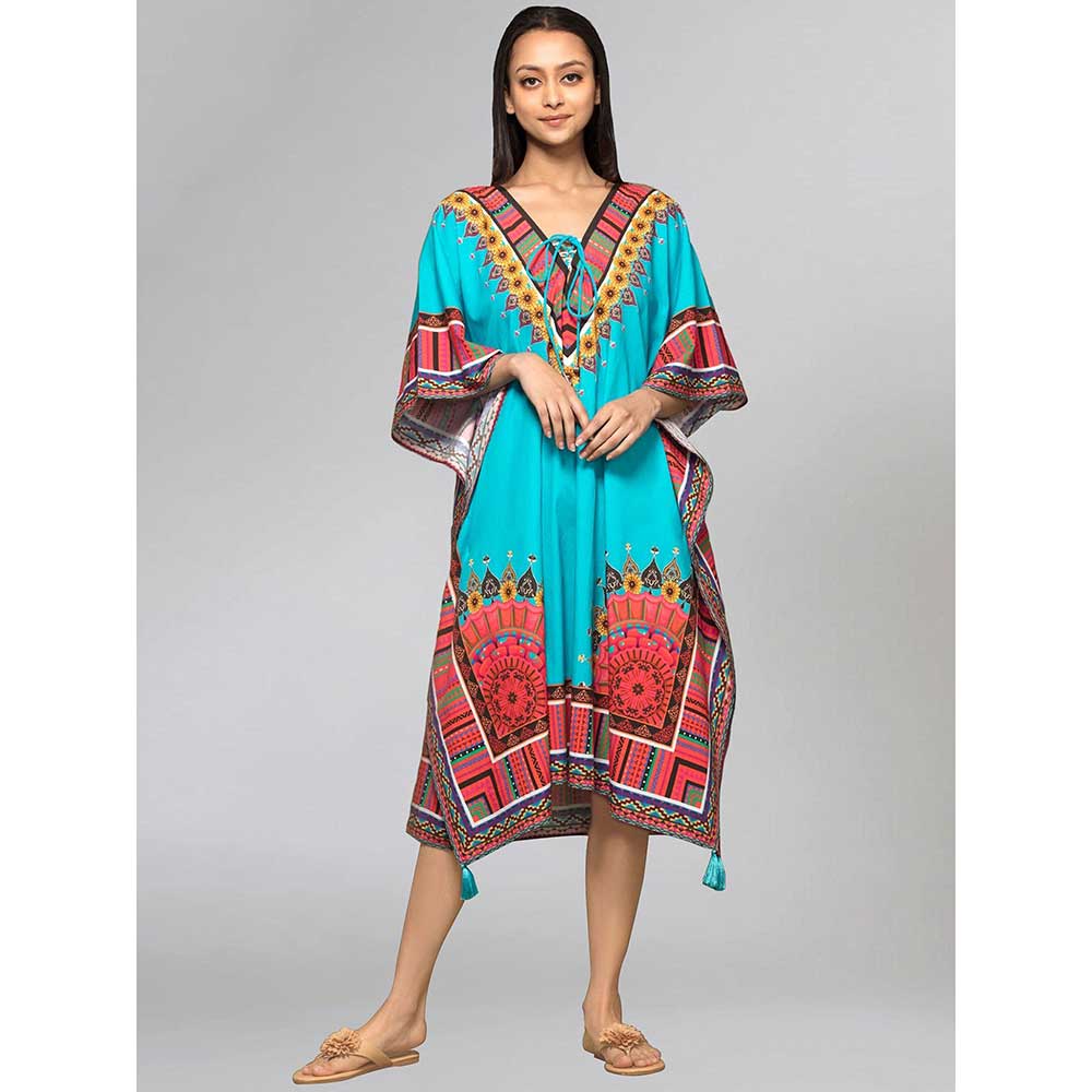 First Resort by Ramola Bachchan Multi Colour Kaftan