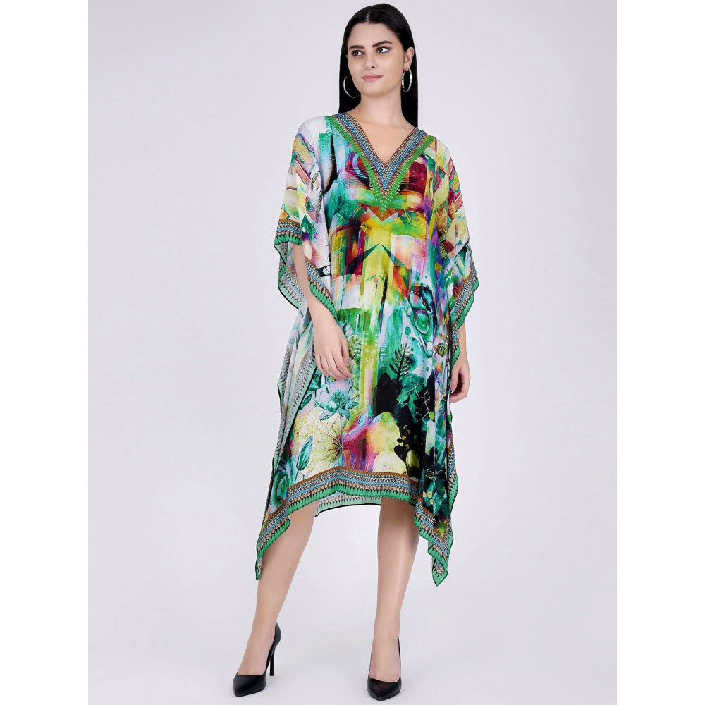 First Resort by Ramola Bachchan Multi Colour Kaftan