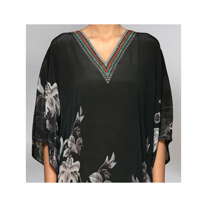 First Resort by Ramola Bachchan Black Kaftan
