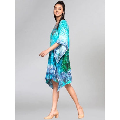 First Resort by Ramola Bachchan Blue Kaftan