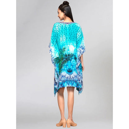 First Resort by Ramola Bachchan Blue Kaftan