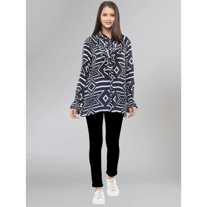 First Resort by Ramola Bachchan Black Shirt
