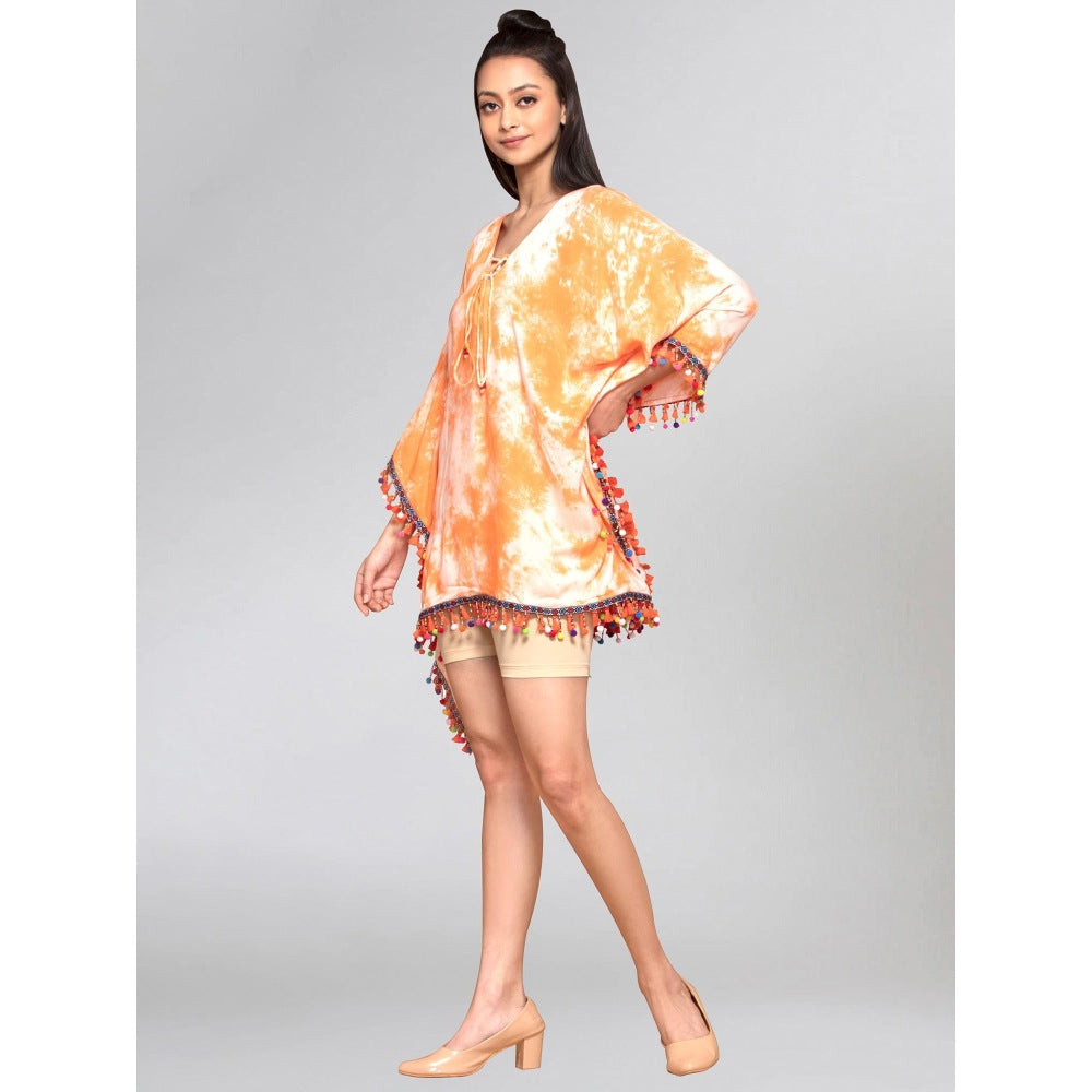 First Resort by Ramola Bachchan Orange Top