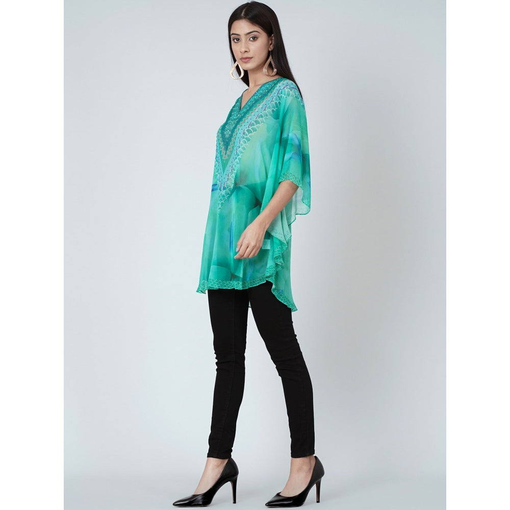 First Resort by Ramola Bachchan Green Tunic