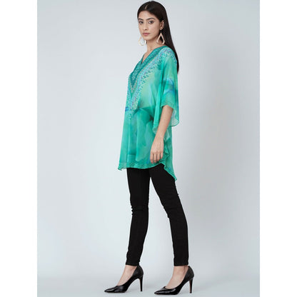 First Resort by Ramola Bachchan Green Tunic