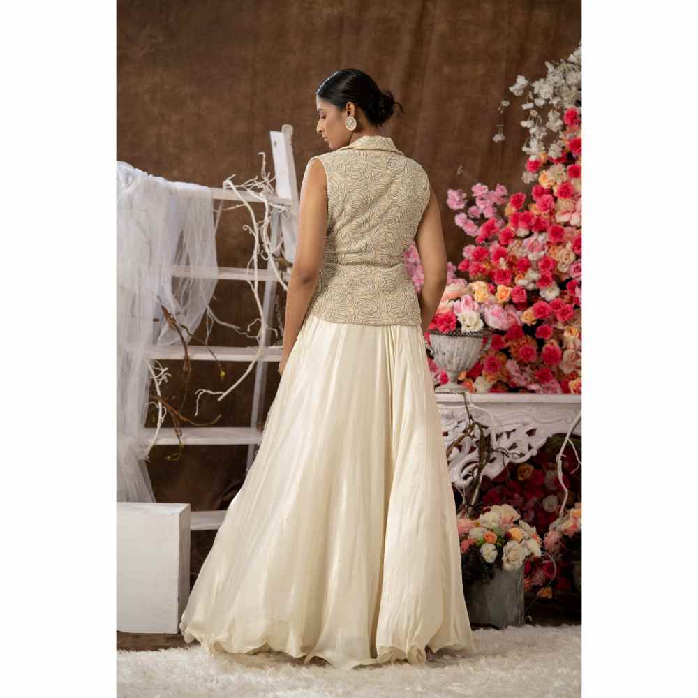 Farha Syed Ivory Jacket (Set of 4)