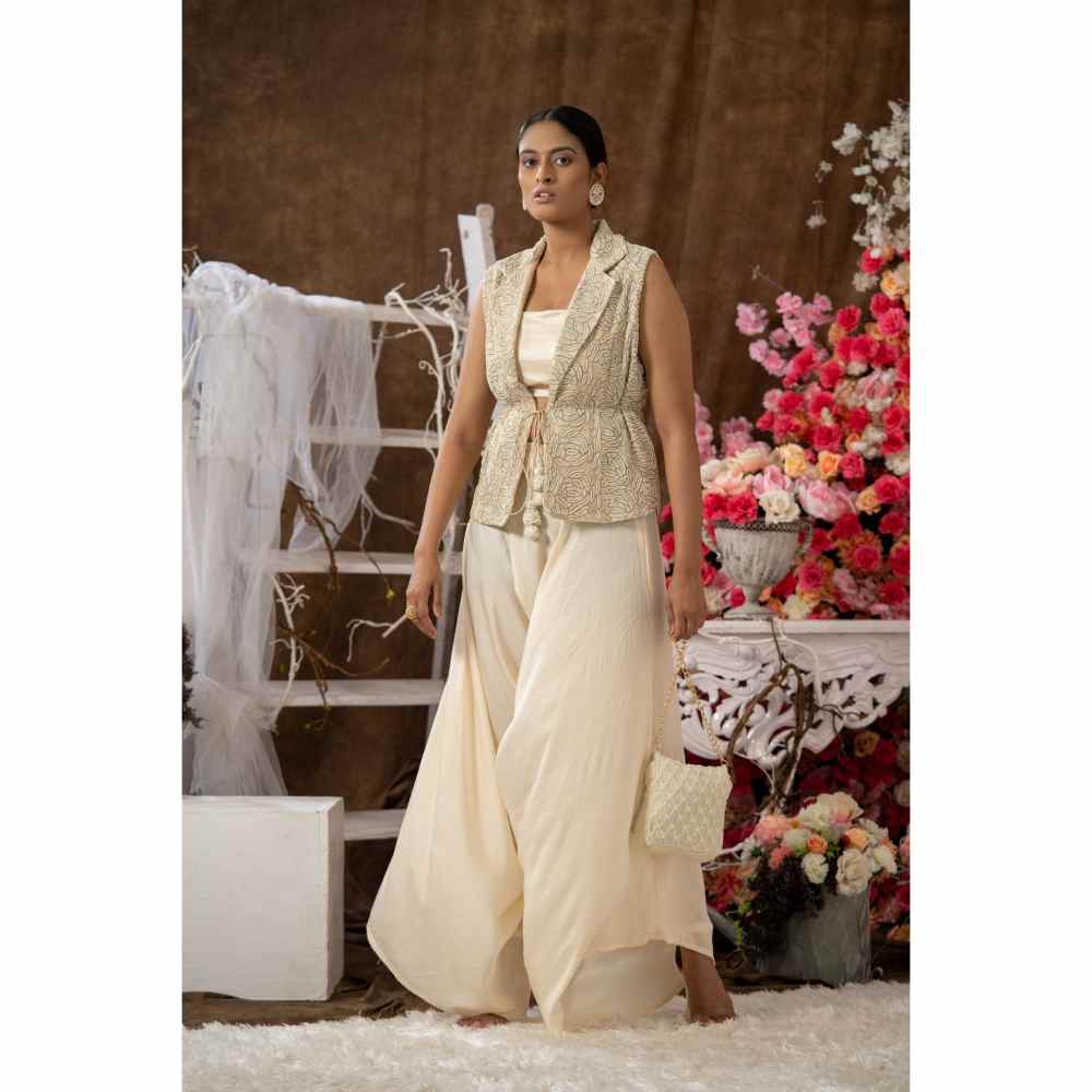 Farha Syed Four Piece Ivory Jacket (Set of 4)