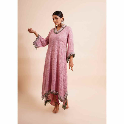 Farha Syed 2 Piece Mirror Work Kurta With Dhoti Pant (Set of 2)