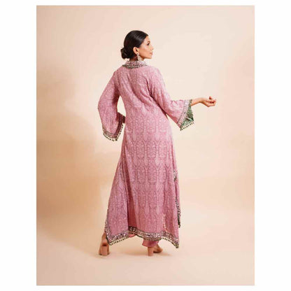 Farha Syed 2 Piece Mirror Work Kurta With Dhoti Pant (Set of 2)
