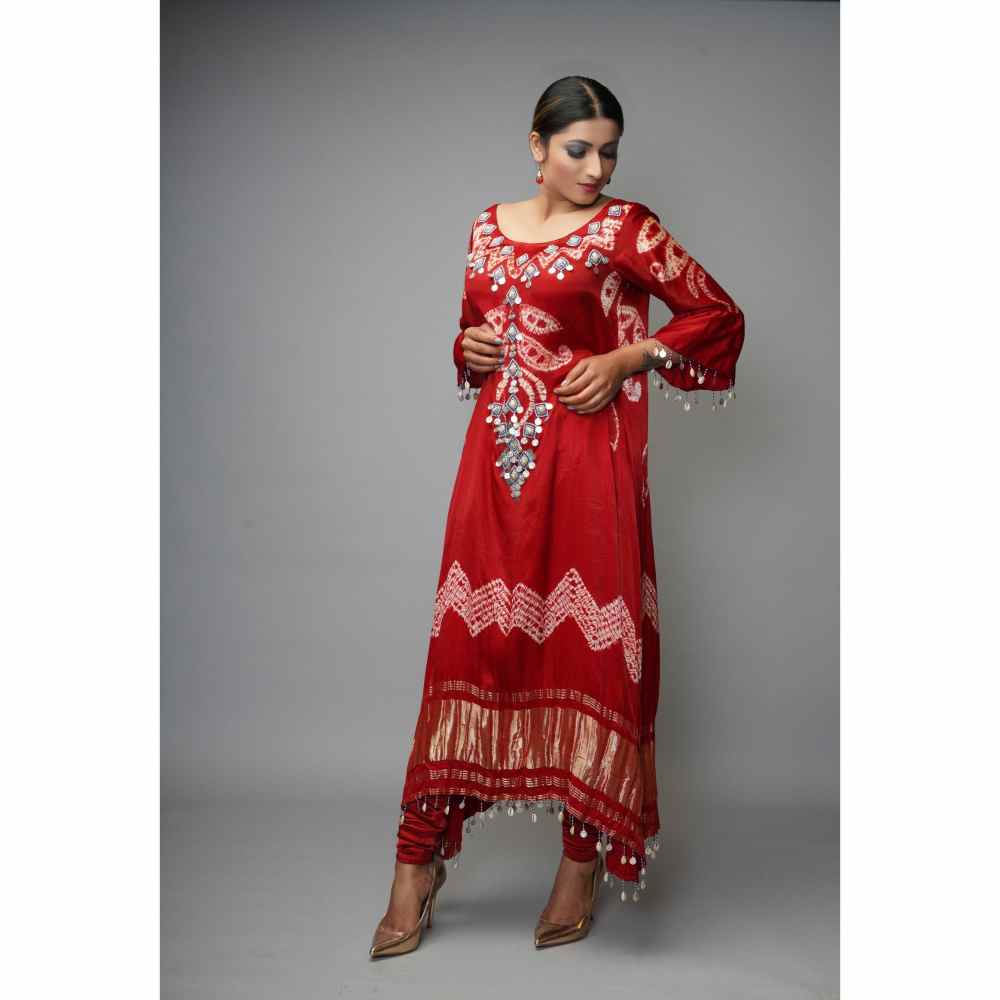 Farha Syed 1 Piece Shibori Kaftan Kurta