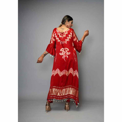 Farha Syed 1 Piece Shibori Kaftan Kurta