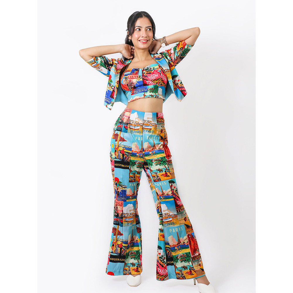 FUGA Toulon Cities Pants Co-Ord Multi-Color (Set of 3)