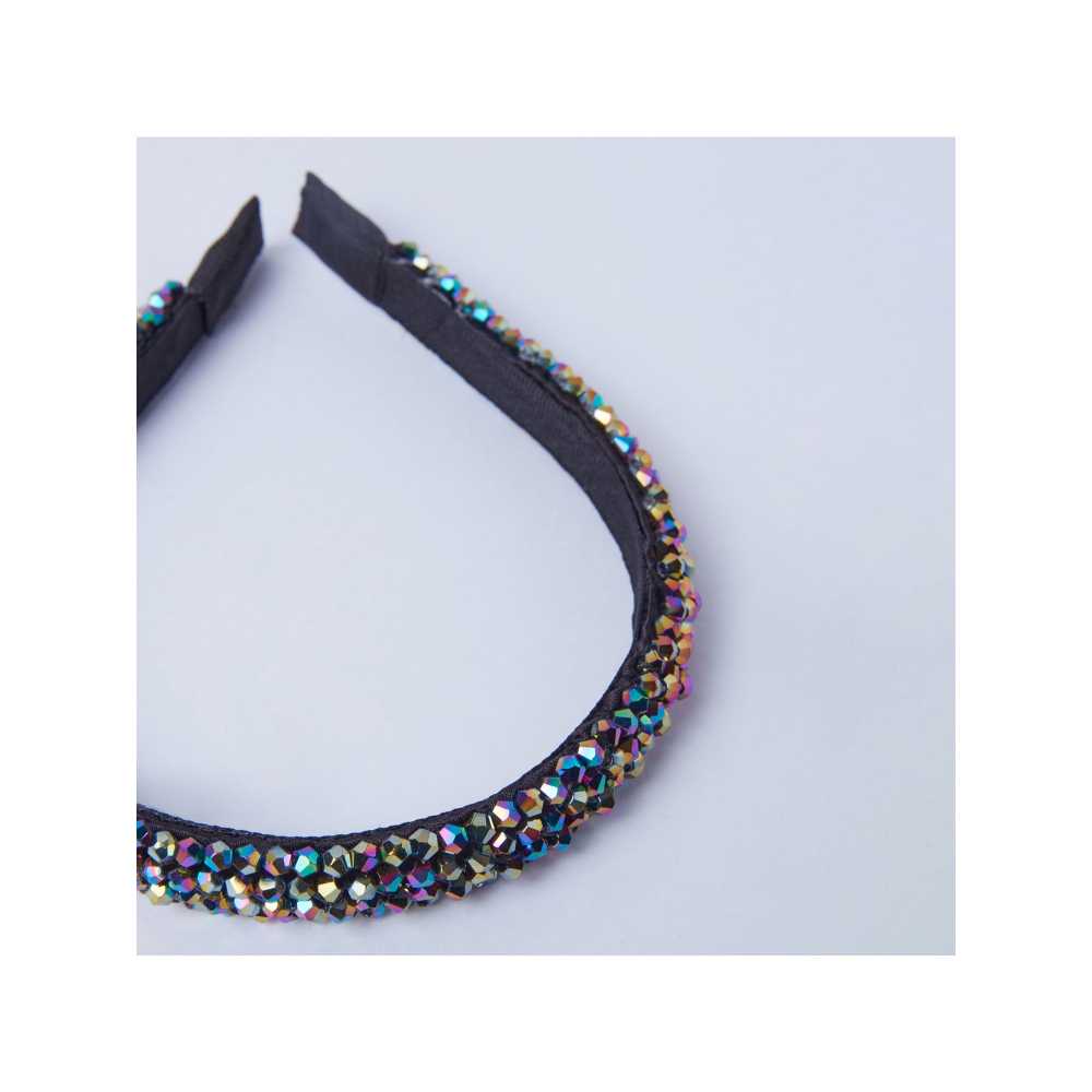 Gajra Gang Glitterati Multi Color Crystal Malleable Hairband