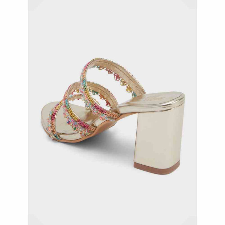 Gajra Gang Multi-Color Cut Bead Synthetic Heels