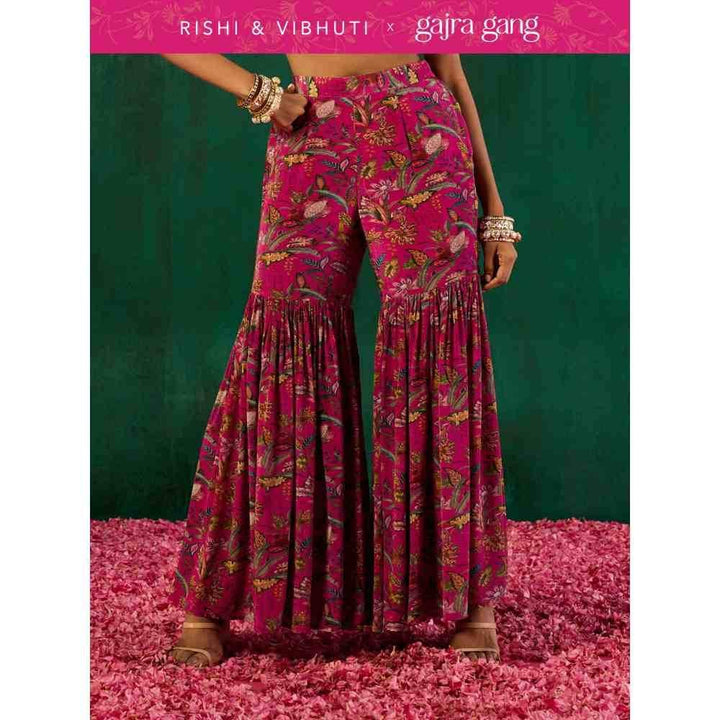 Gajra Gang Rishi Vibhuti Pink Printed Sharara GGRVBTM01