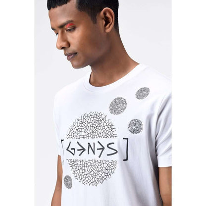 Genes Lecoanet Hemant White Typography Mens  T-Shirt