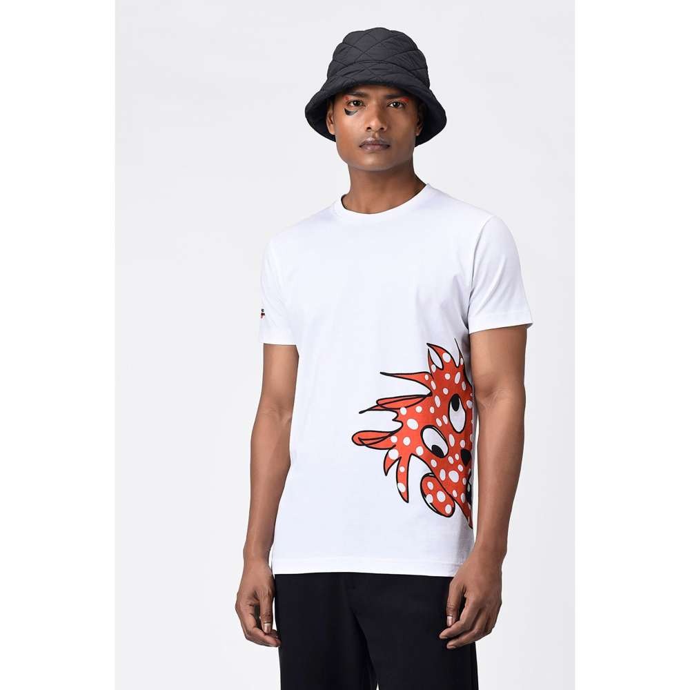 Genes Lecoanet Hemant Polka Face Printed Mens T Shirt