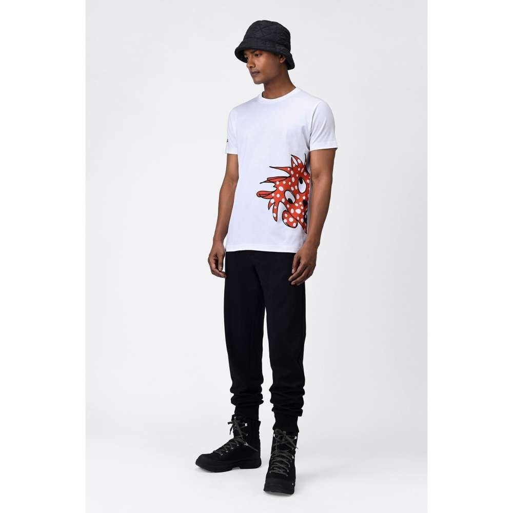 Genes Lecoanet Hemant Polka Face Printed Mens T Shirt