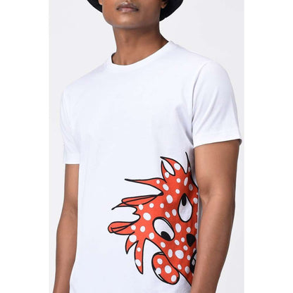 Genes Lecoanet Hemant Polka Face Printed Mens T Shirt