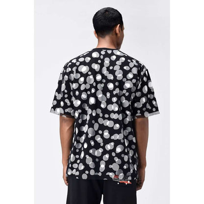 Genes Lecoanet Hemant Black Polka Dot Tulle Mens T-Shirt