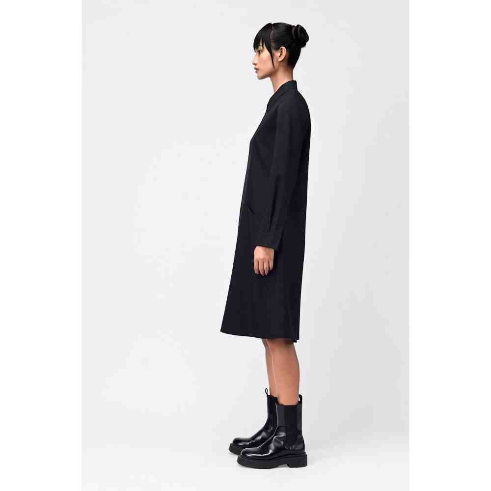 Genes Lecoanet Hemant A Line Tailored Dress with Statement Darts