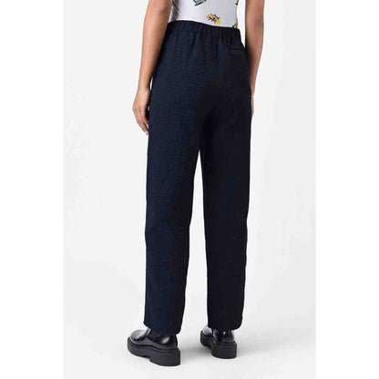 Genes Lecoanet Hemant Seersucker Straight Fitted Womens Trouser