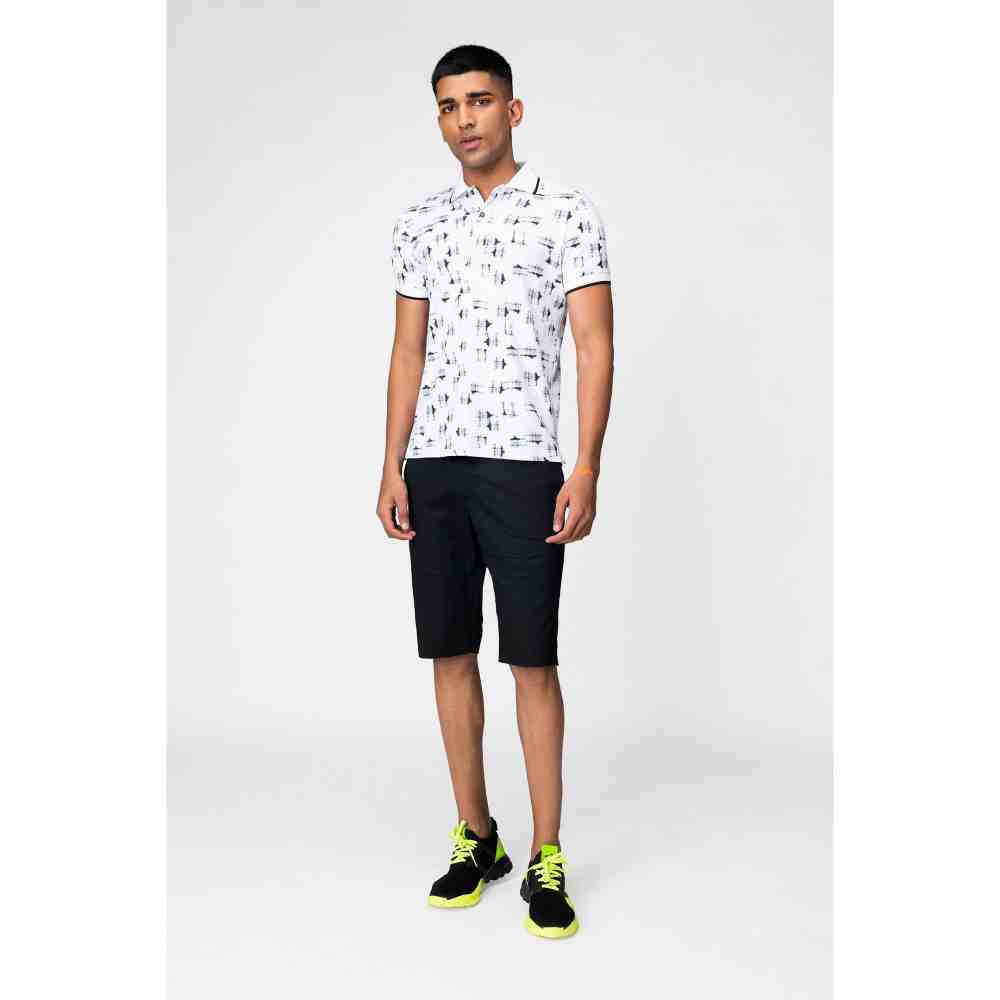 Genes Lecoanet Hemant Graphic Printed Polo T Shirt
