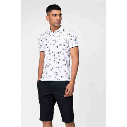 Genes Lecoanet Hemant Graphic Printed Polo T Shirt